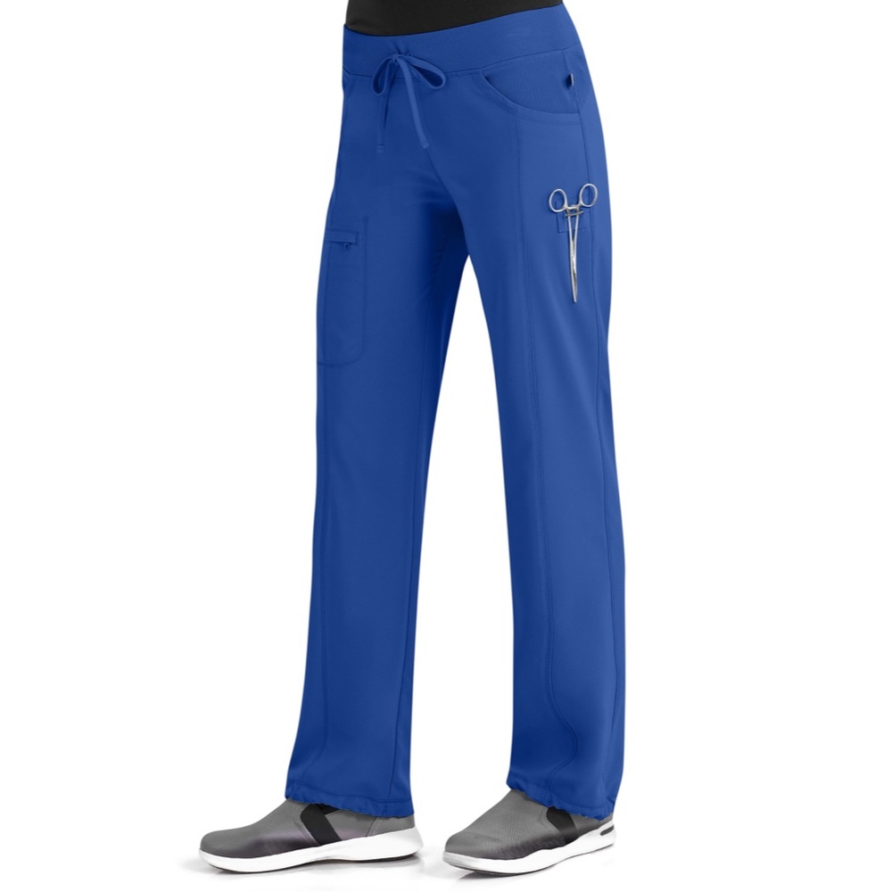 Cherokee Infinity Women's Low Rise Straight Leg Drawstring Pant